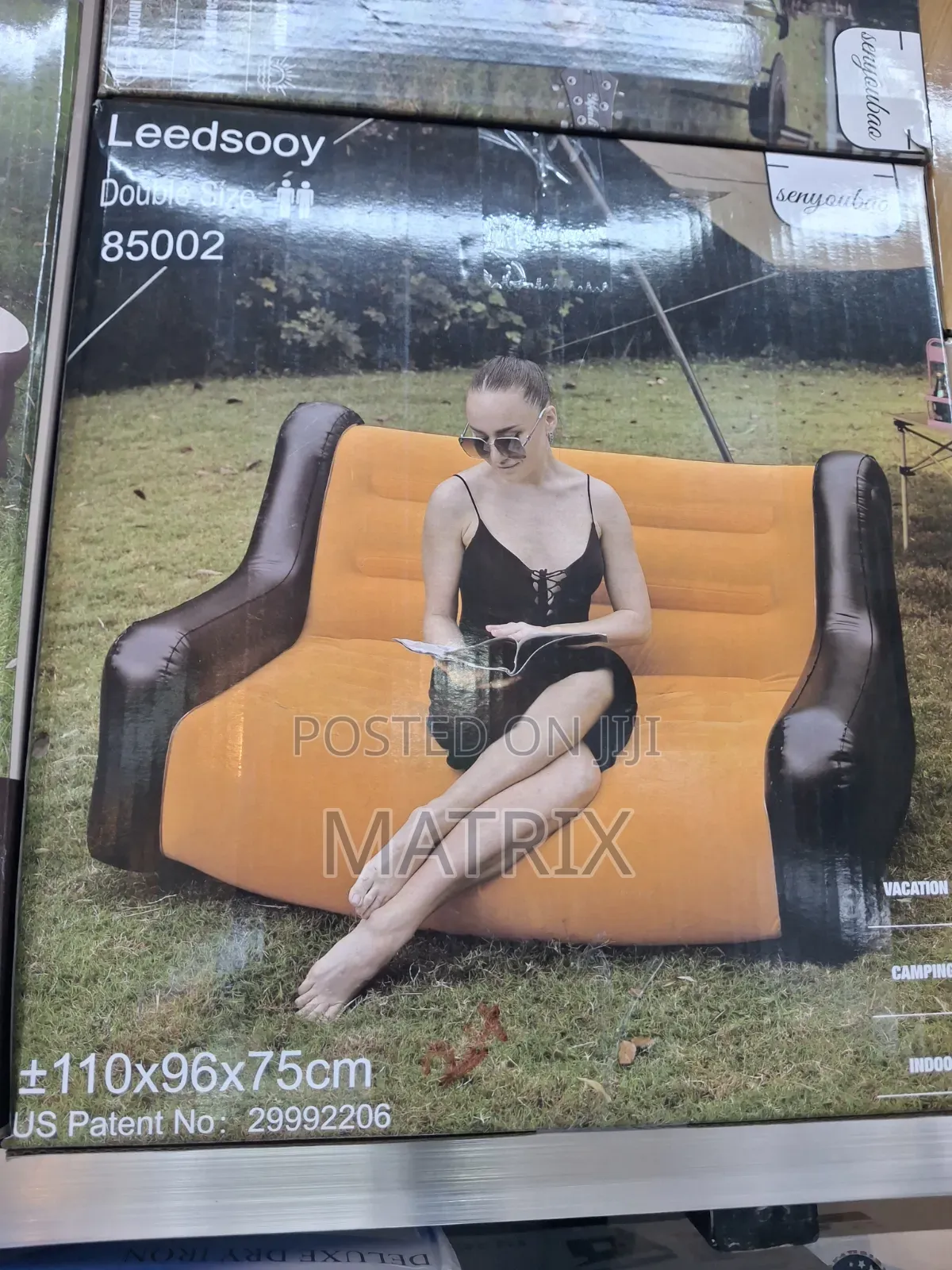 Inflatable Leisure Chair With Wide, Ergonomic Armrests