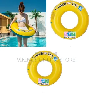 80CM Rubber Swimming Ring Pool Float: Kids and Adults Inflatable