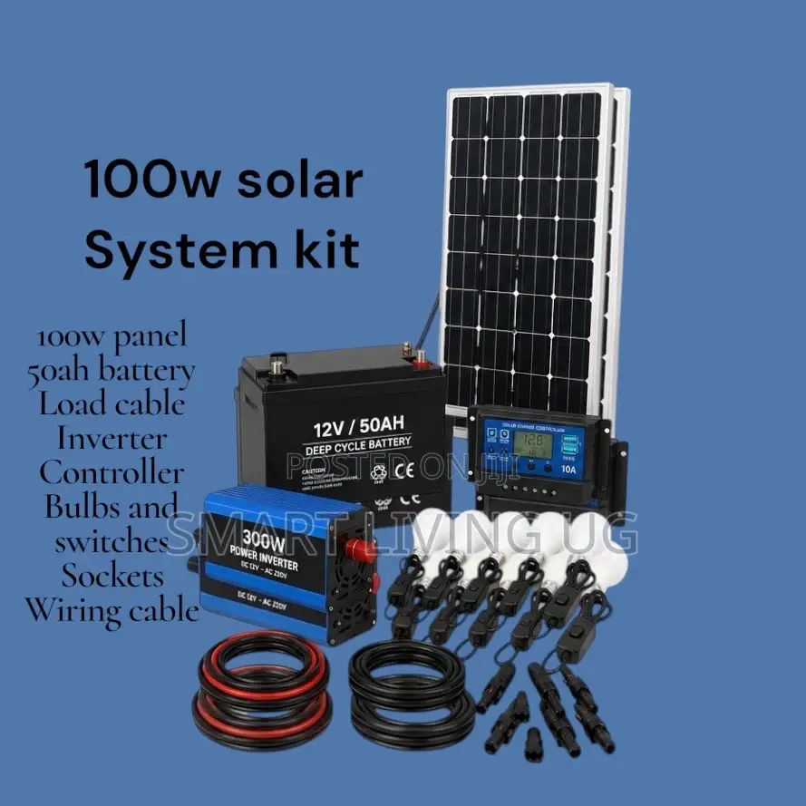 High-Efficiency 100W Solar Kit – Save on Electricity Bills