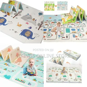 Baby Folding Play Mat Extra Large Foam Playmat Crawl Mat Reversible