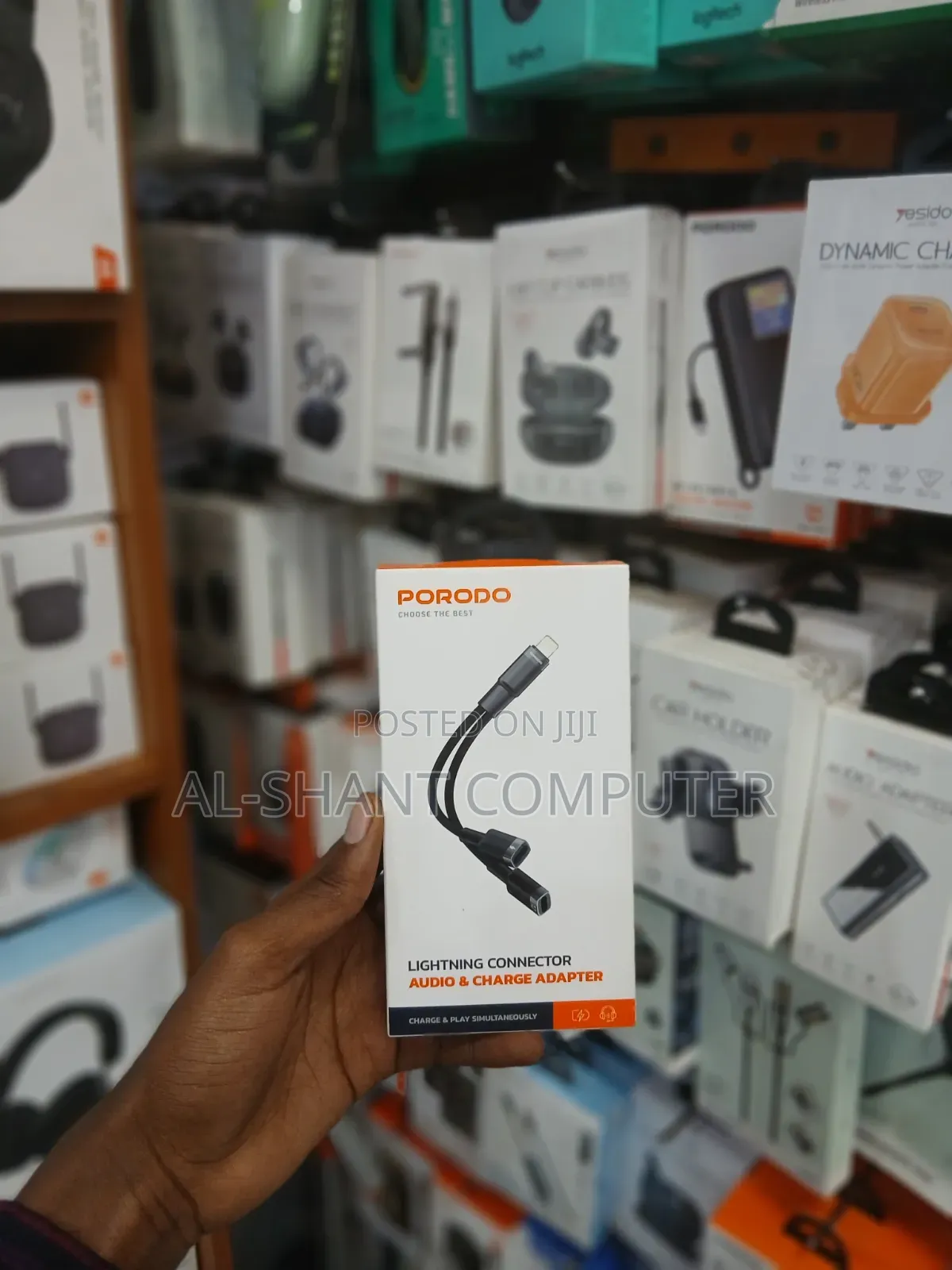 Porodo Lightening Yo Audio and Charger Adapter