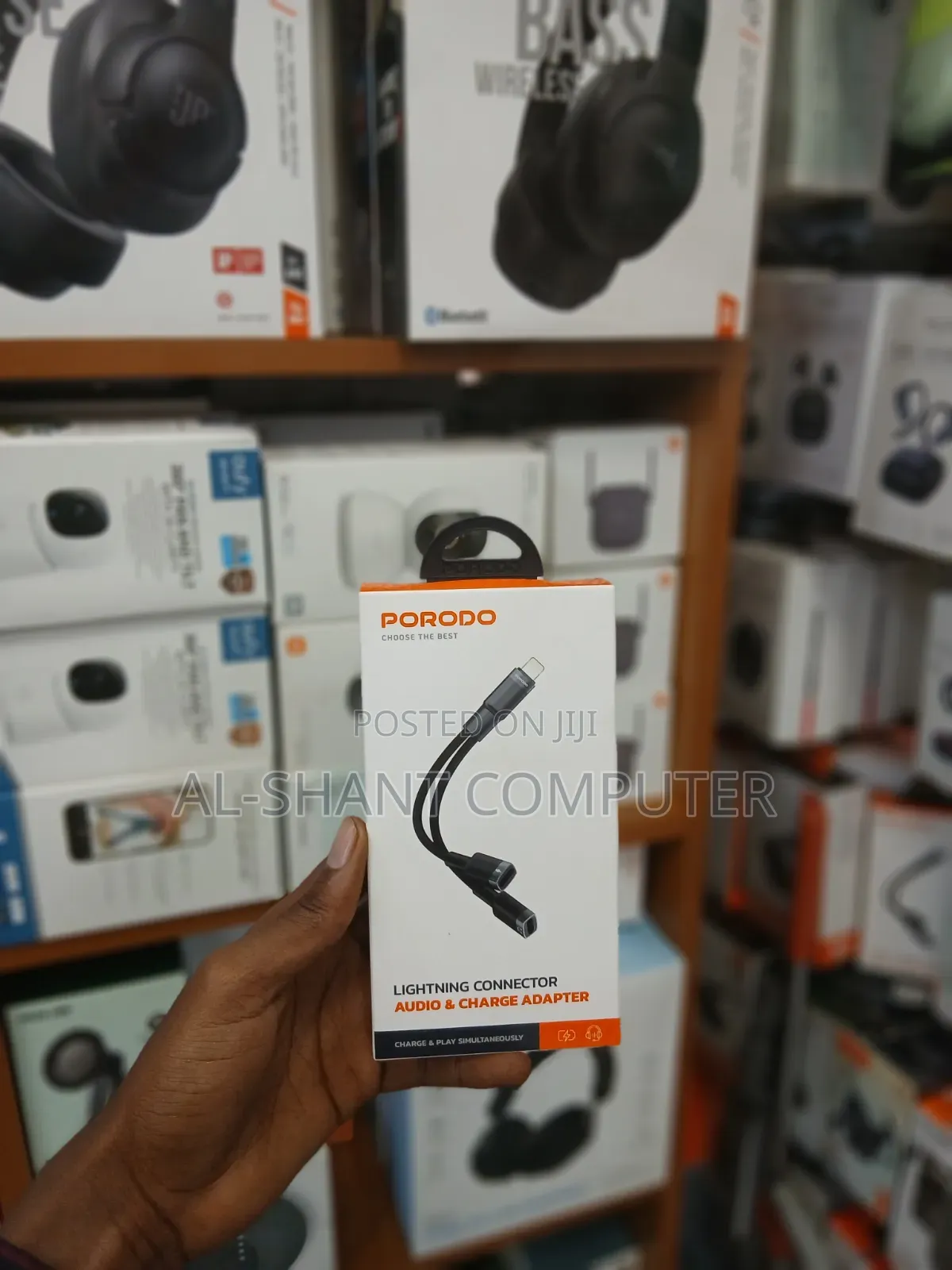 Porodo Lightening Yo Audio and Charger Adapter