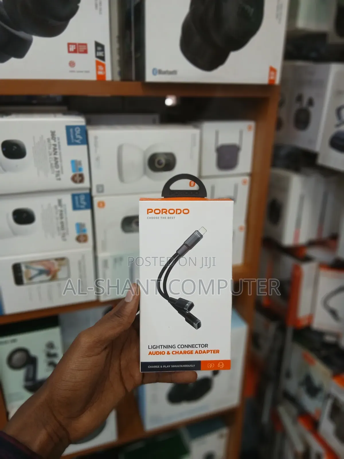 Porodo Lightening Yo Audio and Charger Adapter