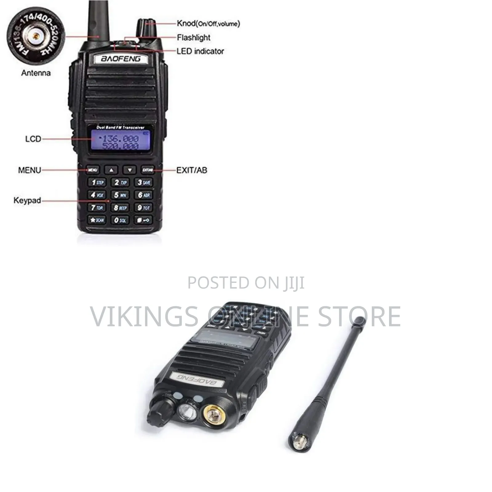 Baofeng Walkie Talkie UV-82 Wireless Hand Radio High-Powered Bigger
