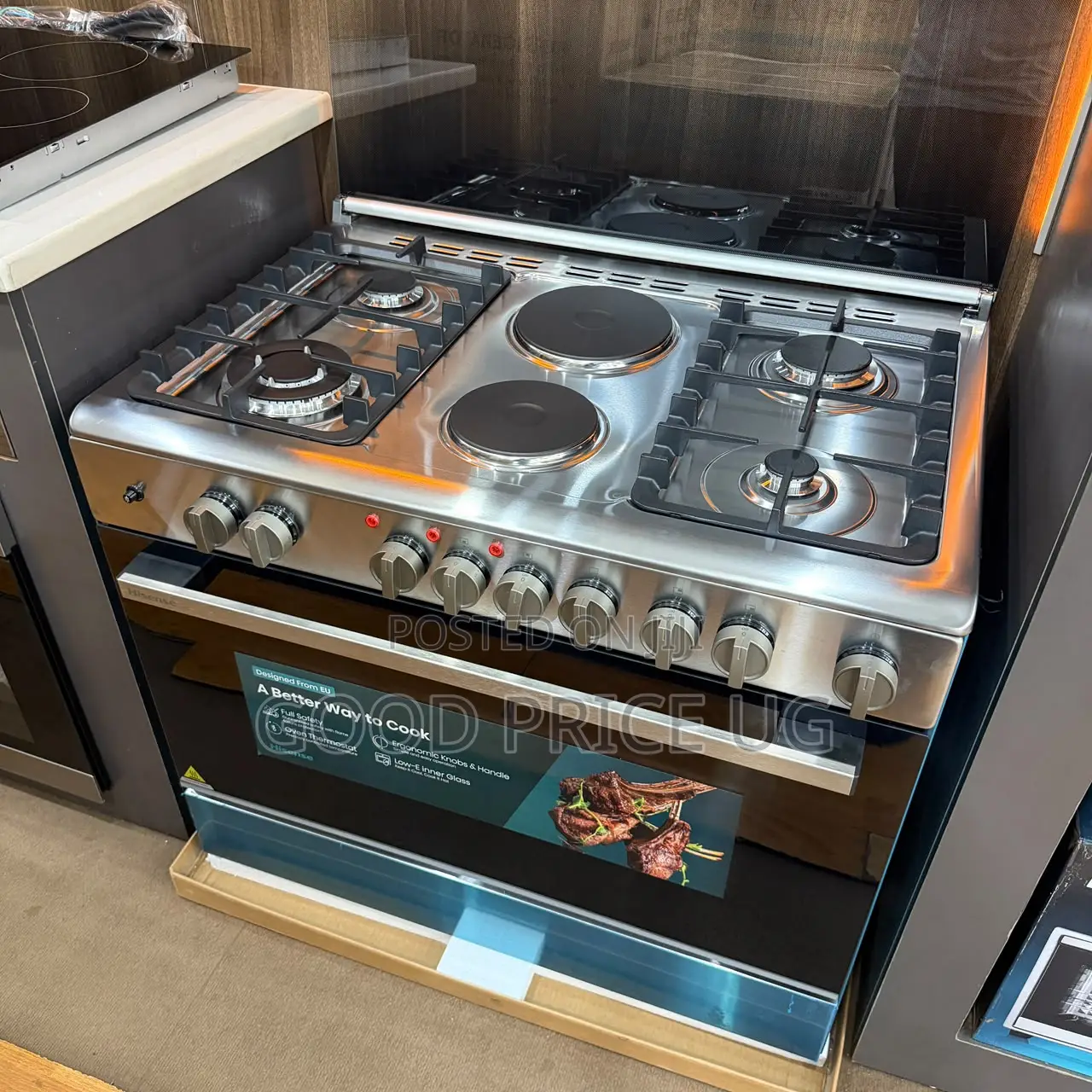 Hisense Freestanding Dual-Fuel Cooker (Model: HF942GEES)
