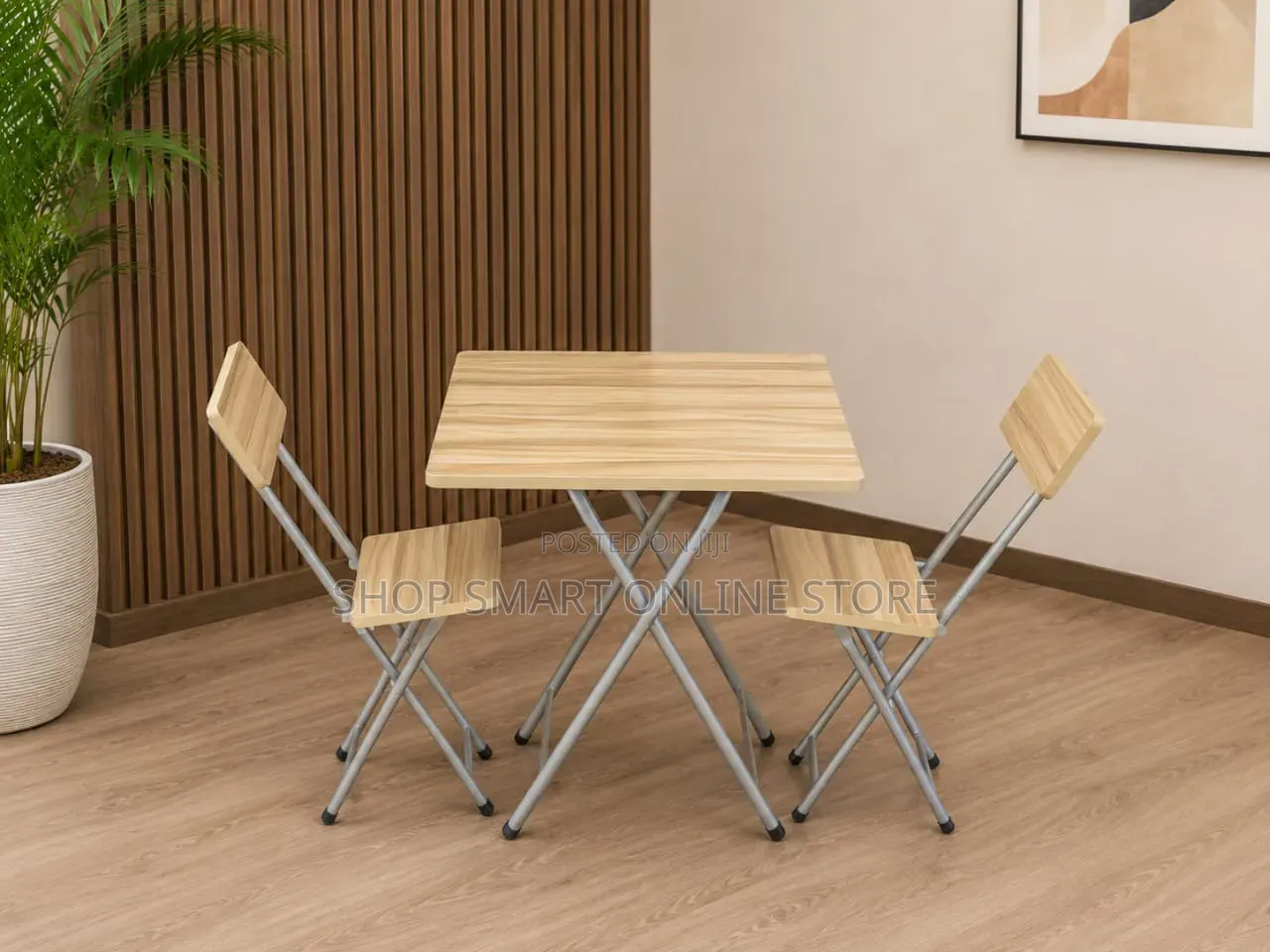 Study Wooden Reading Foldable Table and Chairs