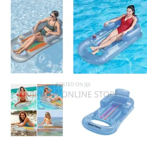 59In Water Hammock With Handrail Casual Inflatable Pool Float Raft