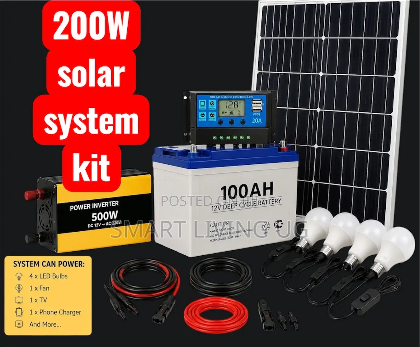 200W Solar Power Kit – Save on Electricity Bills