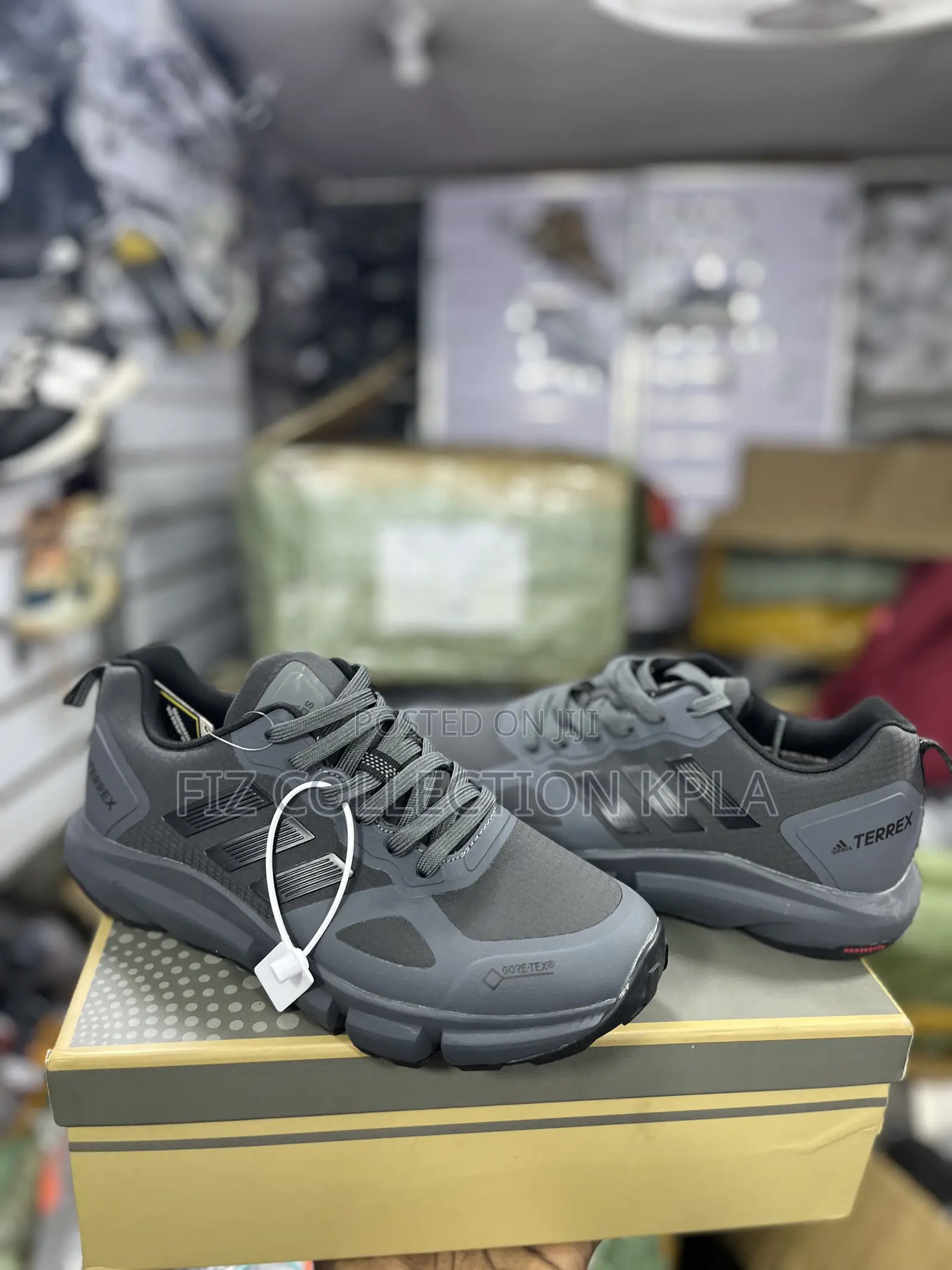 Original Adidas Terrex Gore-Tex Grey Waterproof Hiking Shoes