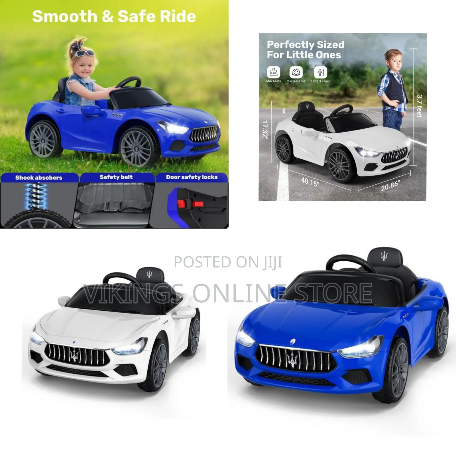 12V Licensed Maserati Kids Ride on Car, Kids Electric Vehicle Toy