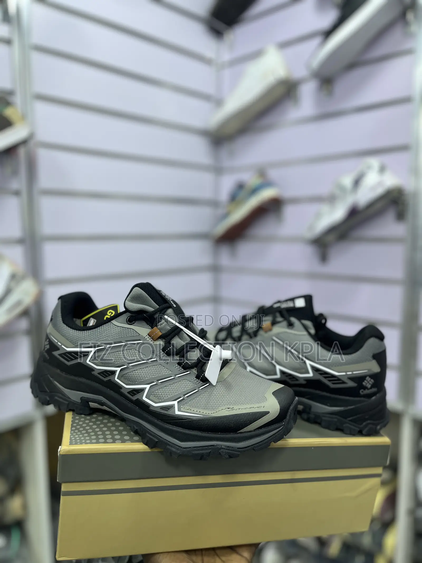 Original Columbia Grey Waterproof Hiking Sneakers