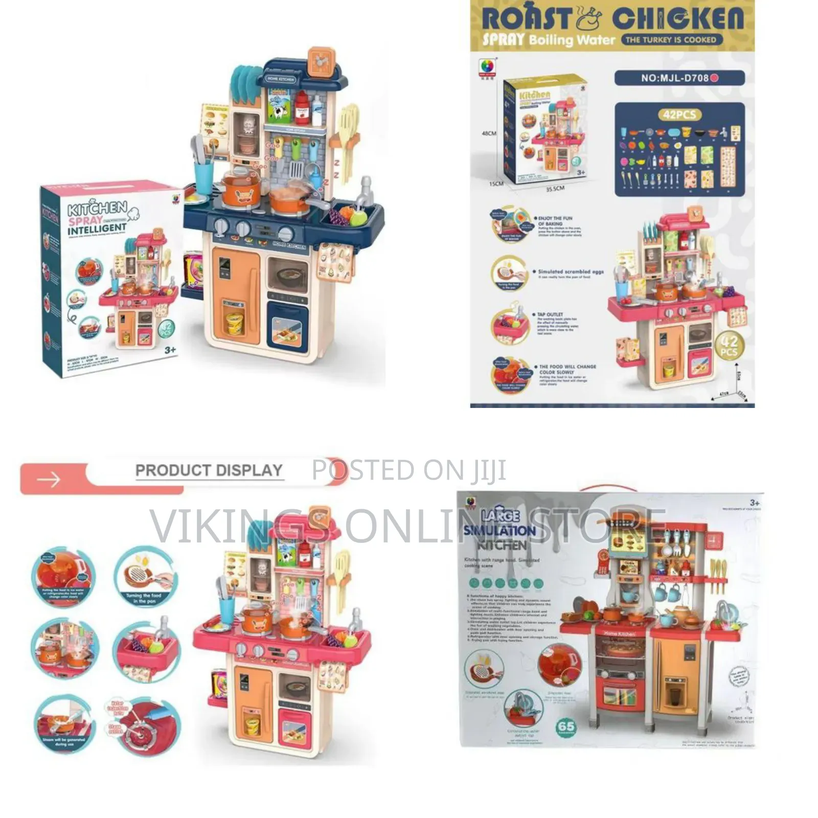 84CM Jack Royal Spray Intelligent Kitchen Set for Kids With Realistic