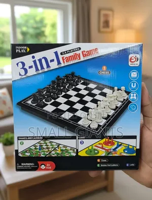 3-in-1 Family Board Game