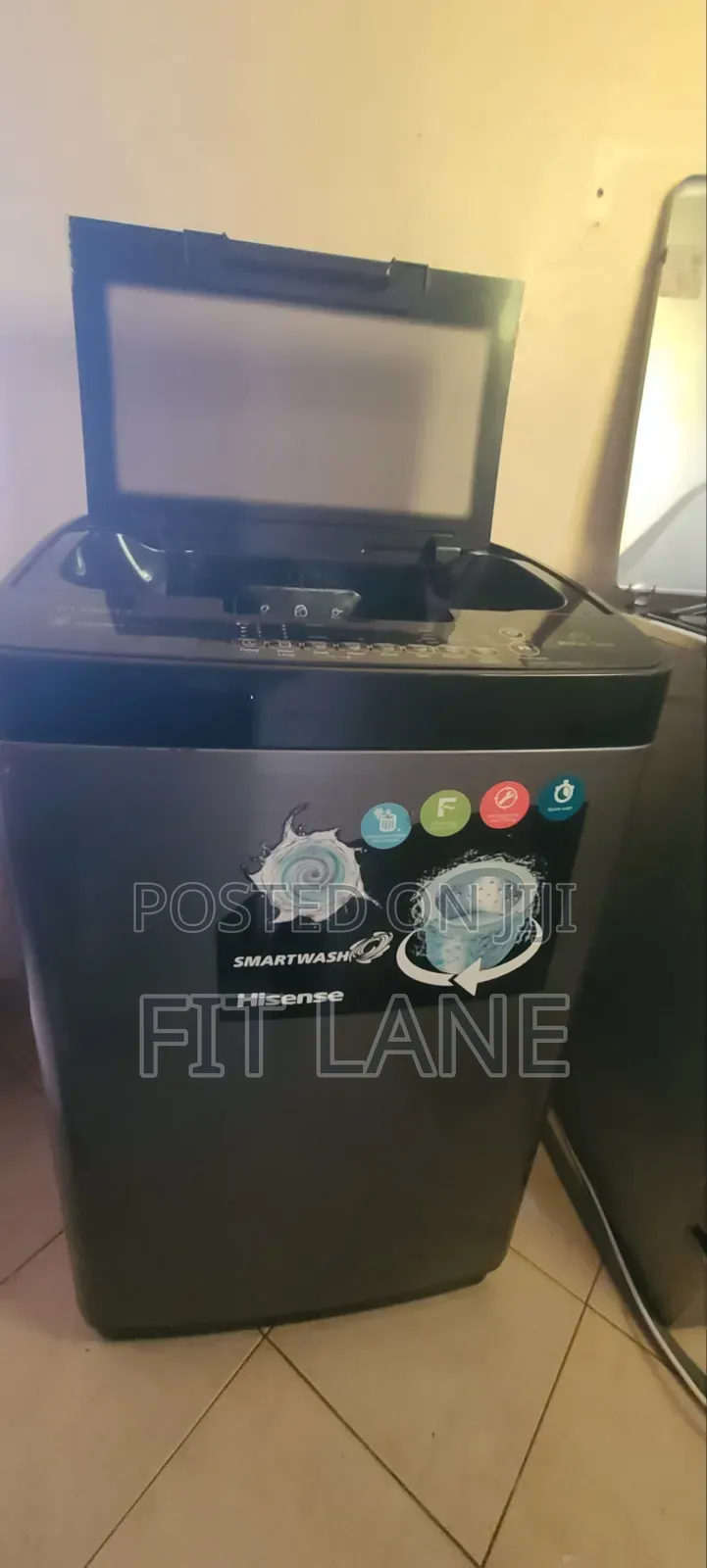 Hisense Washing Machine Silver 8kg Top Loader Automatic