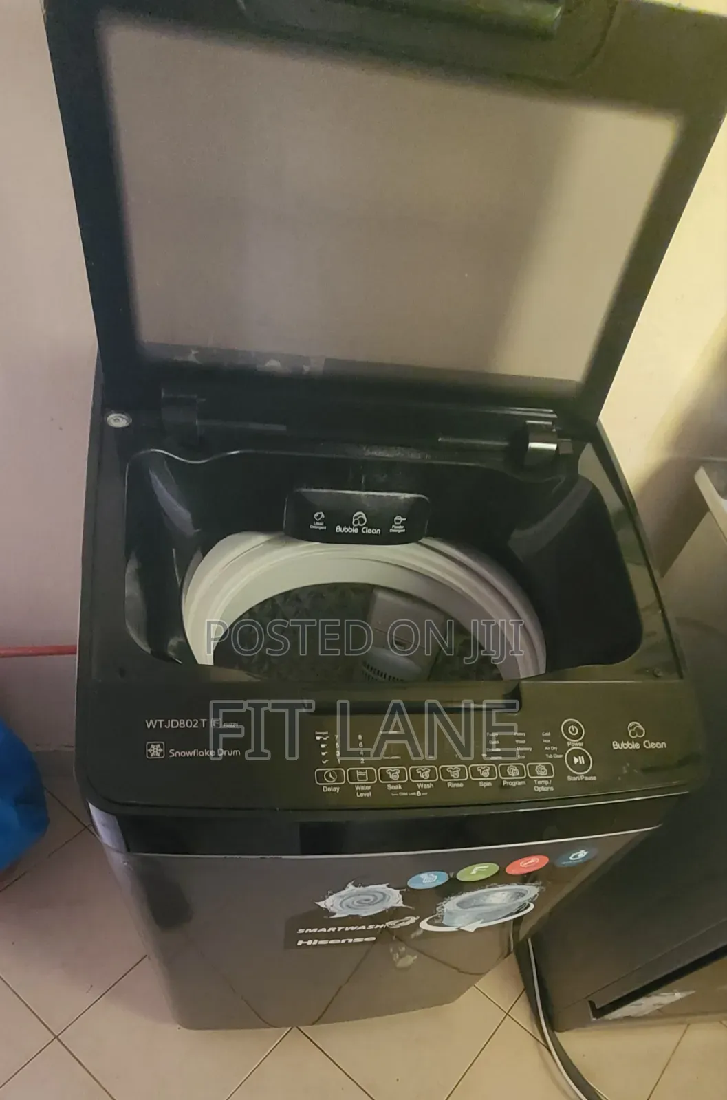 Hisense Washing Machine Silver 8kg Top Loader Automatic