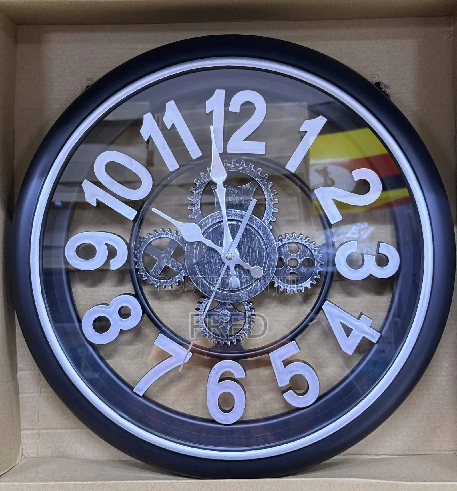 Industrial-Style Decorative Gear Wall Clock