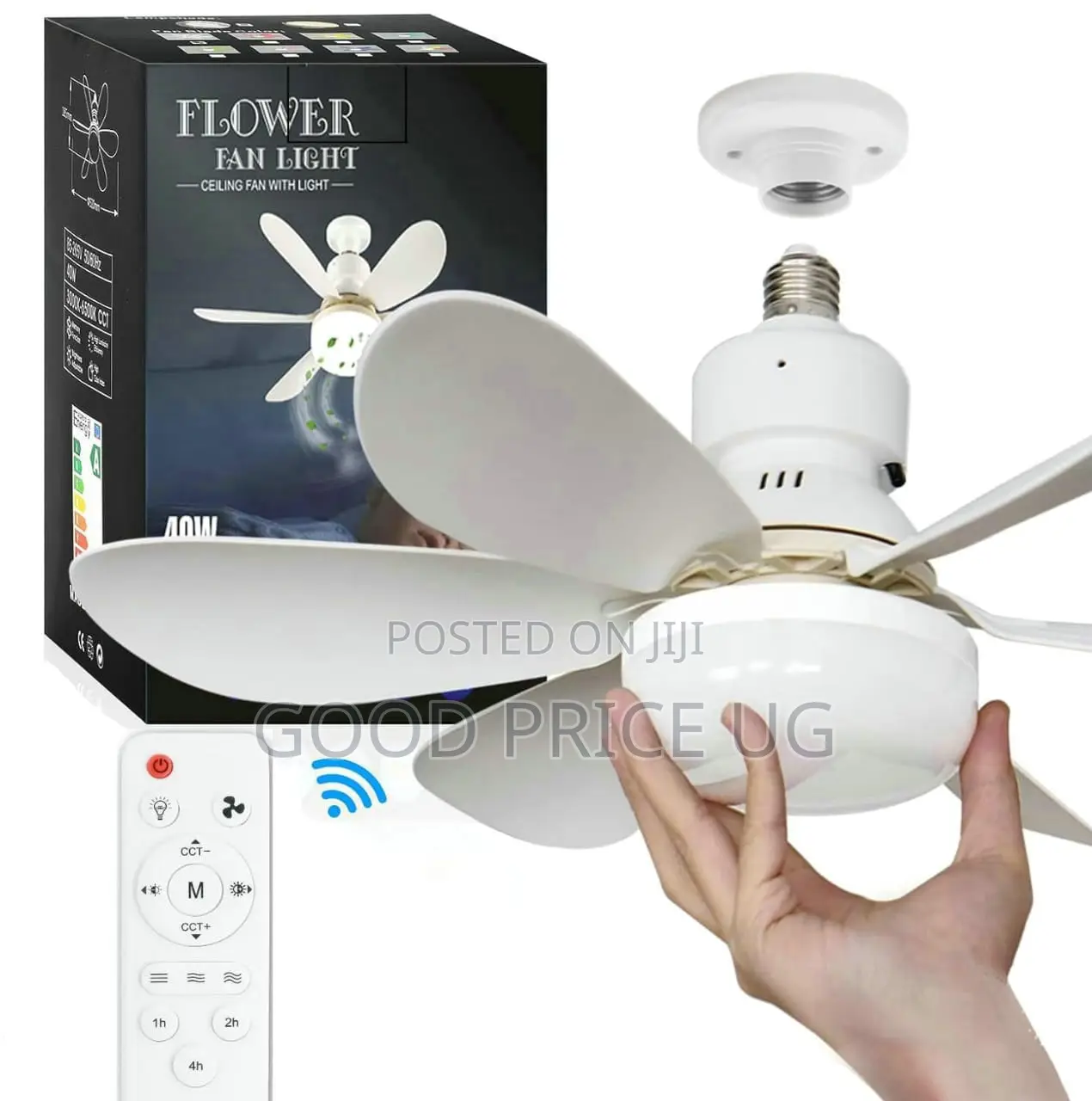 Flower Fan Light, a 2-in-1 Wireless