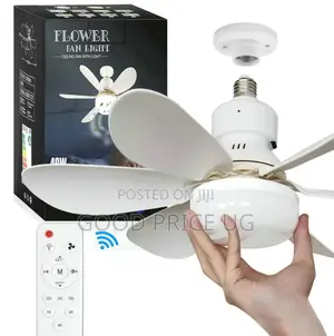 Flower Fan Light, a 2-in-1 Wireless