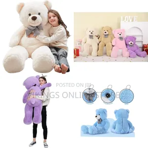 50 Inch/ 125CM Big Fluffy Giant Teddy Bear Toy Stuffed Animal Plush