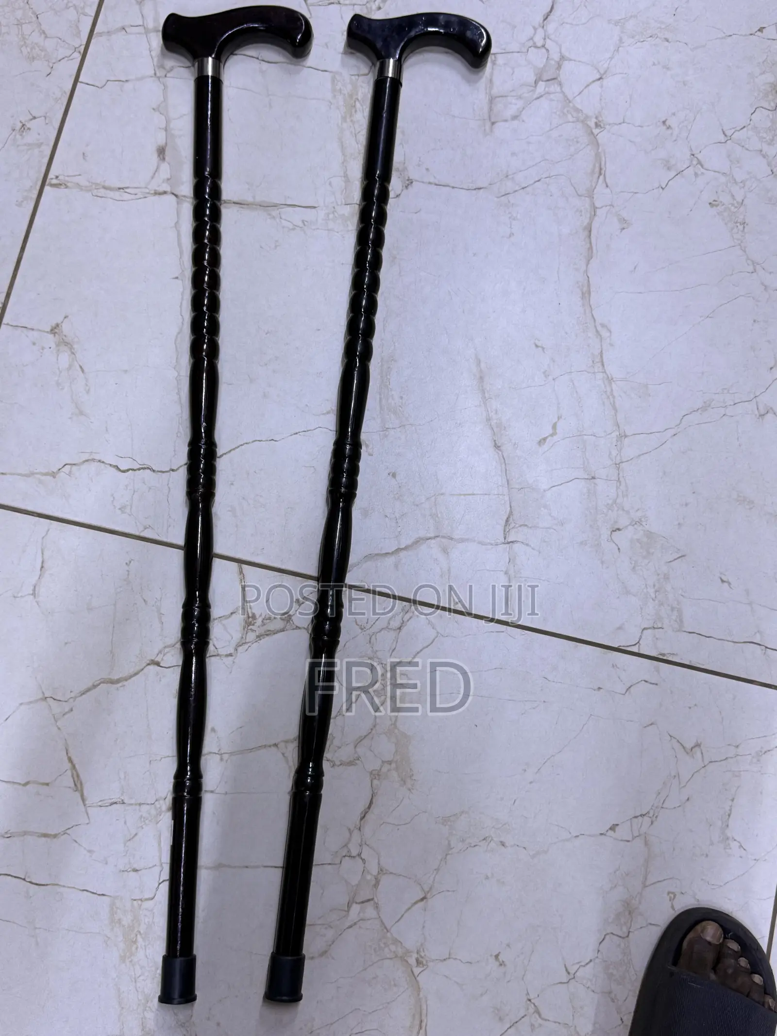 Black Wooden Walking Sticks