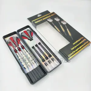 Set of Steel/Soft Tip Darts With a Storage Case.