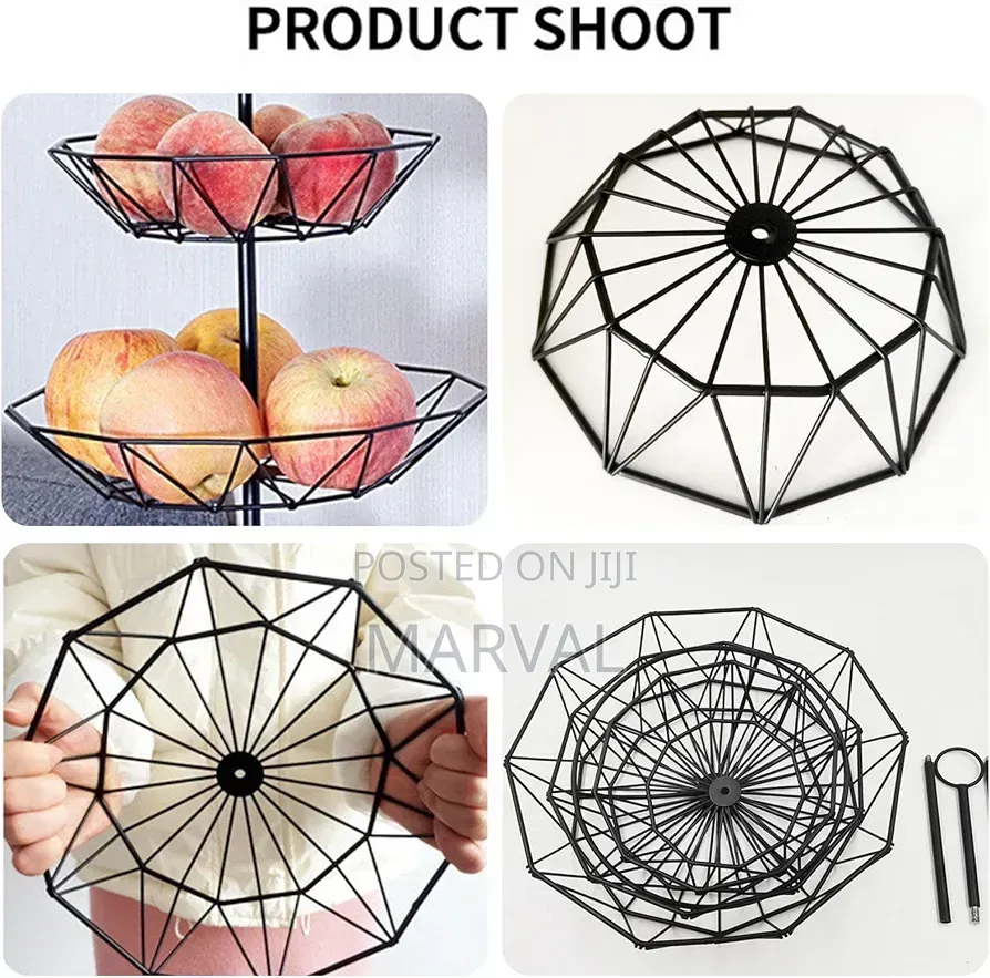 Kitchen 3-Tier Geometric Fruit Organizer
