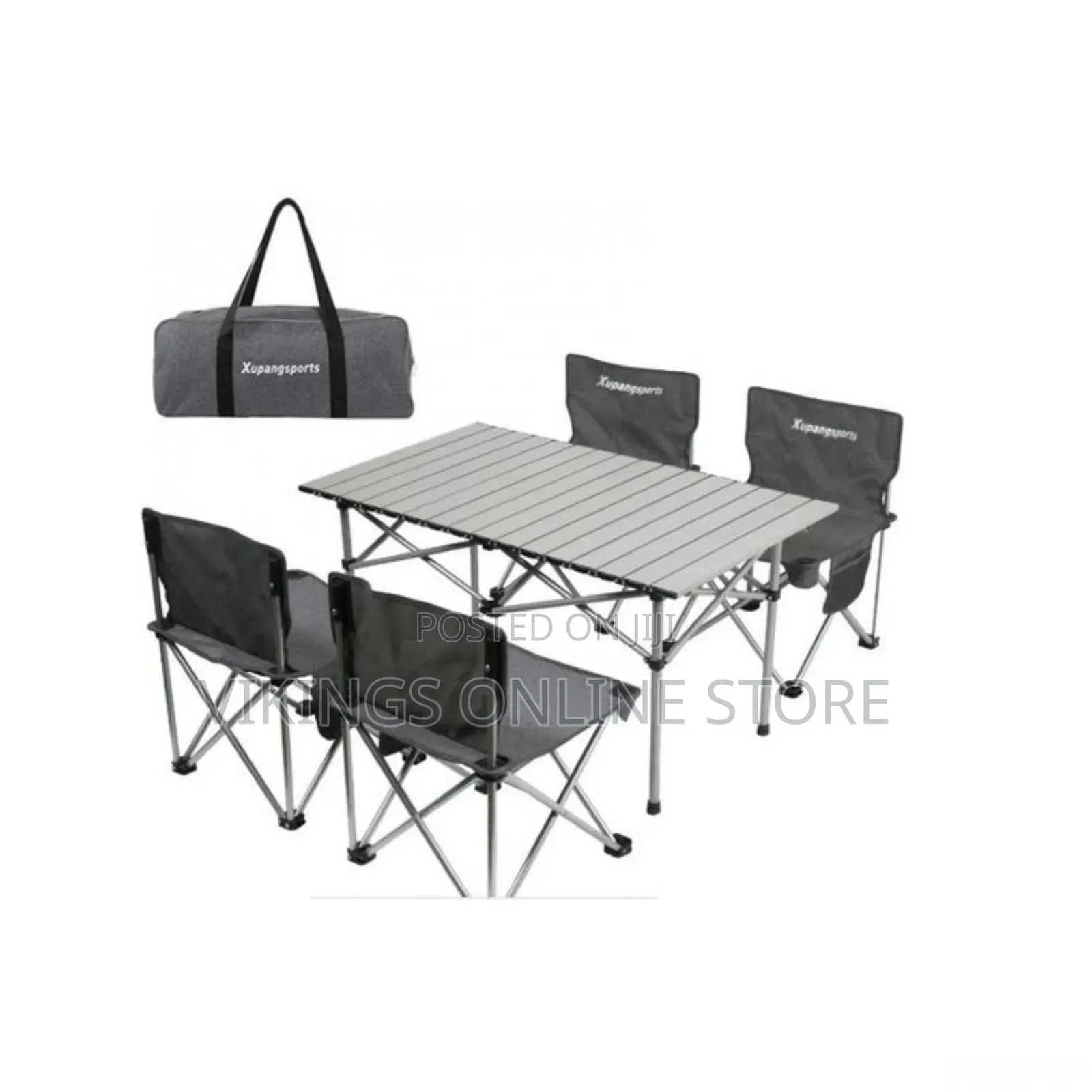 4 Portable Collapsible Picnic Camping Chairs Outdoor and 1 Aluminum