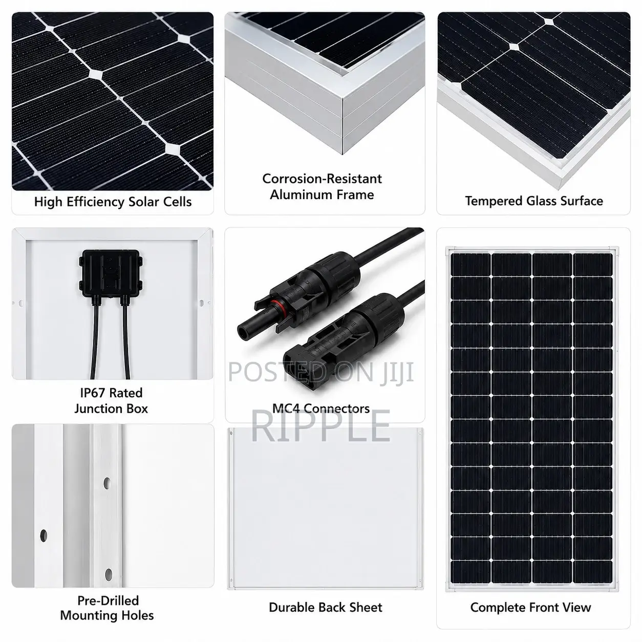 200W Monocrystalline Solar Panel – High Efficiency PV Module