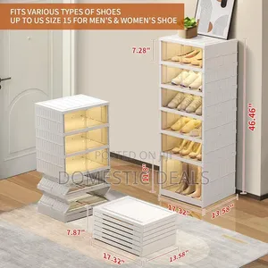 6-Tier Foldable Shoe Rack Organizer