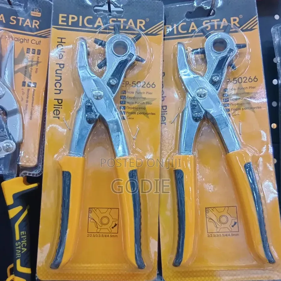 Epica Star Model EP-50266 Revolving Leather Hole Punch Pliers.