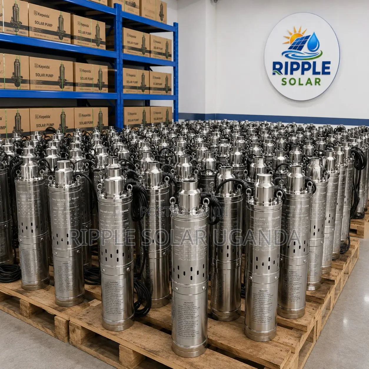 370w AC Borehole Water Pump 80m Deep Well Submersible Pump