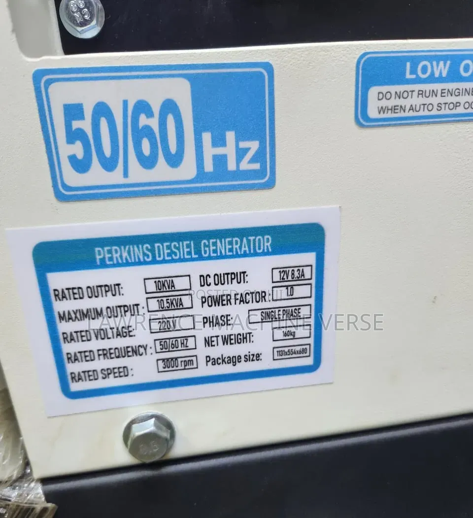 Silent Diesel Generator 10kva UK Made Perkins