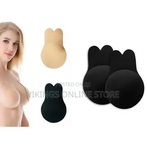 Pair of Rabbit Ears Women's Anti-Penetration Point Adhesive Bra
