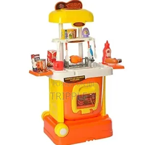 2 in 1 Kids BBQ Drawer Suitcase Play House