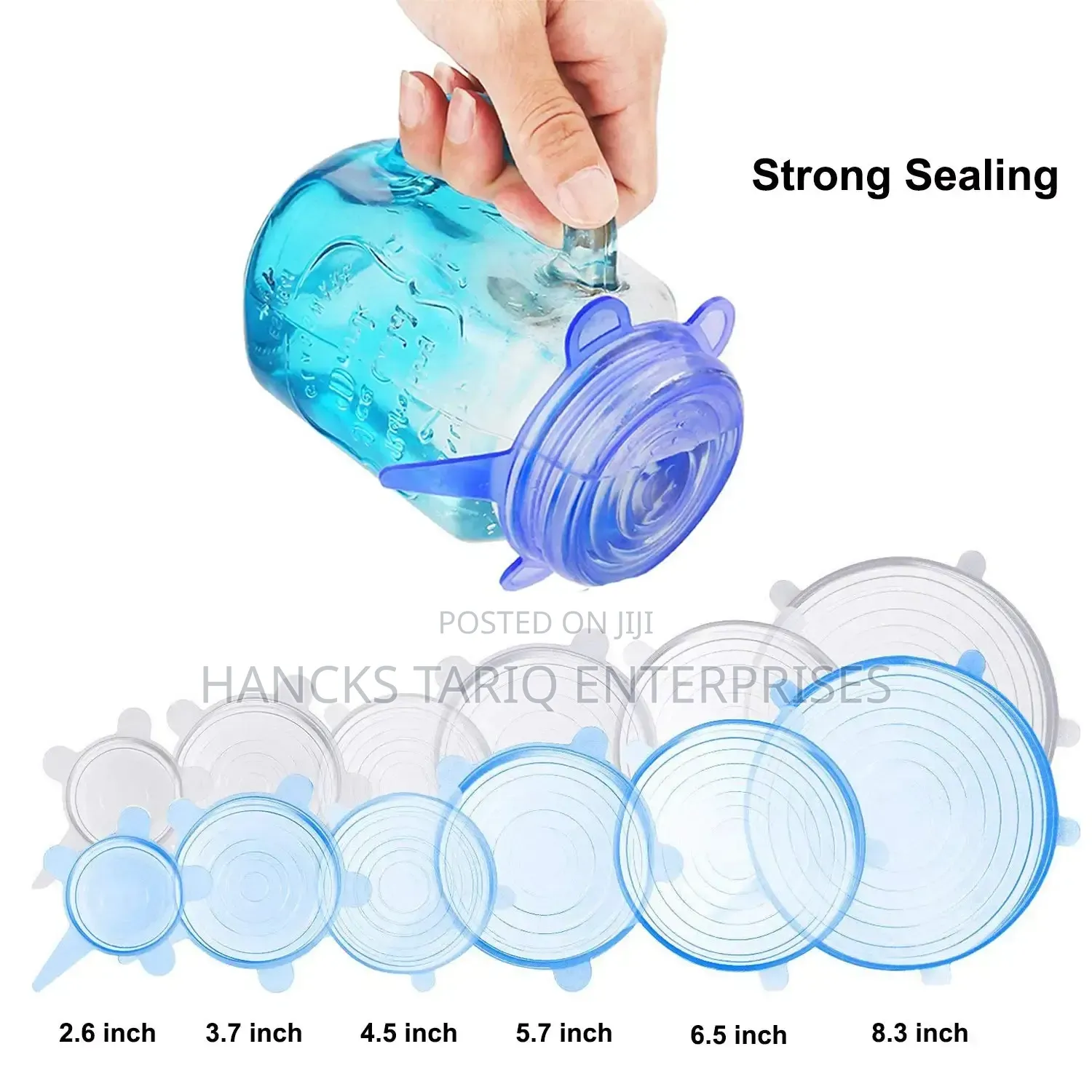 Set of Reusable Silicone Stretch Lids.