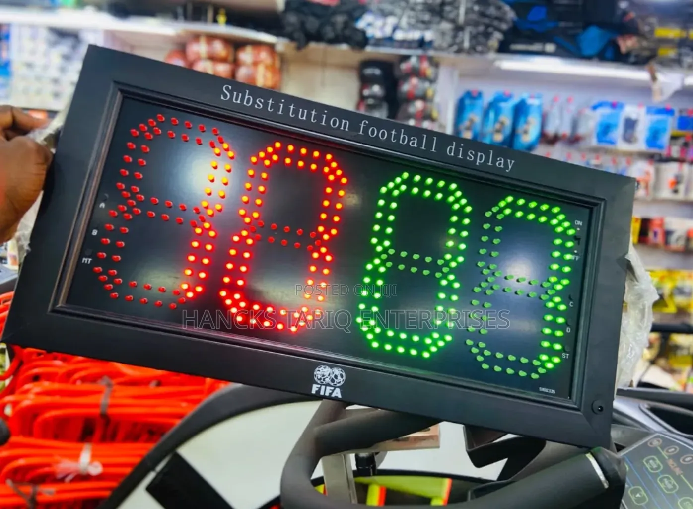 Electronic LED Football Substitution Board