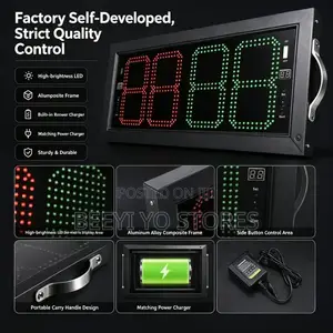 Electronic LED Football Substitution Board