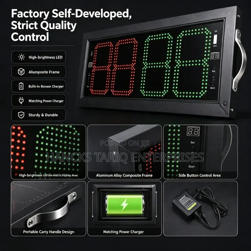 Electronic LED Football Substitution Board