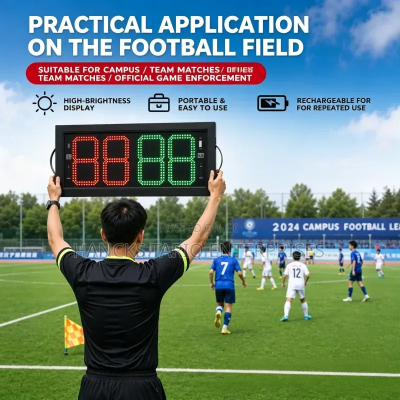 Electronic LED Football Substitution Board