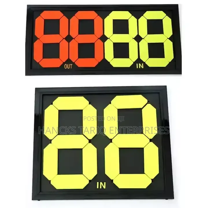Analog Football Substitution Board