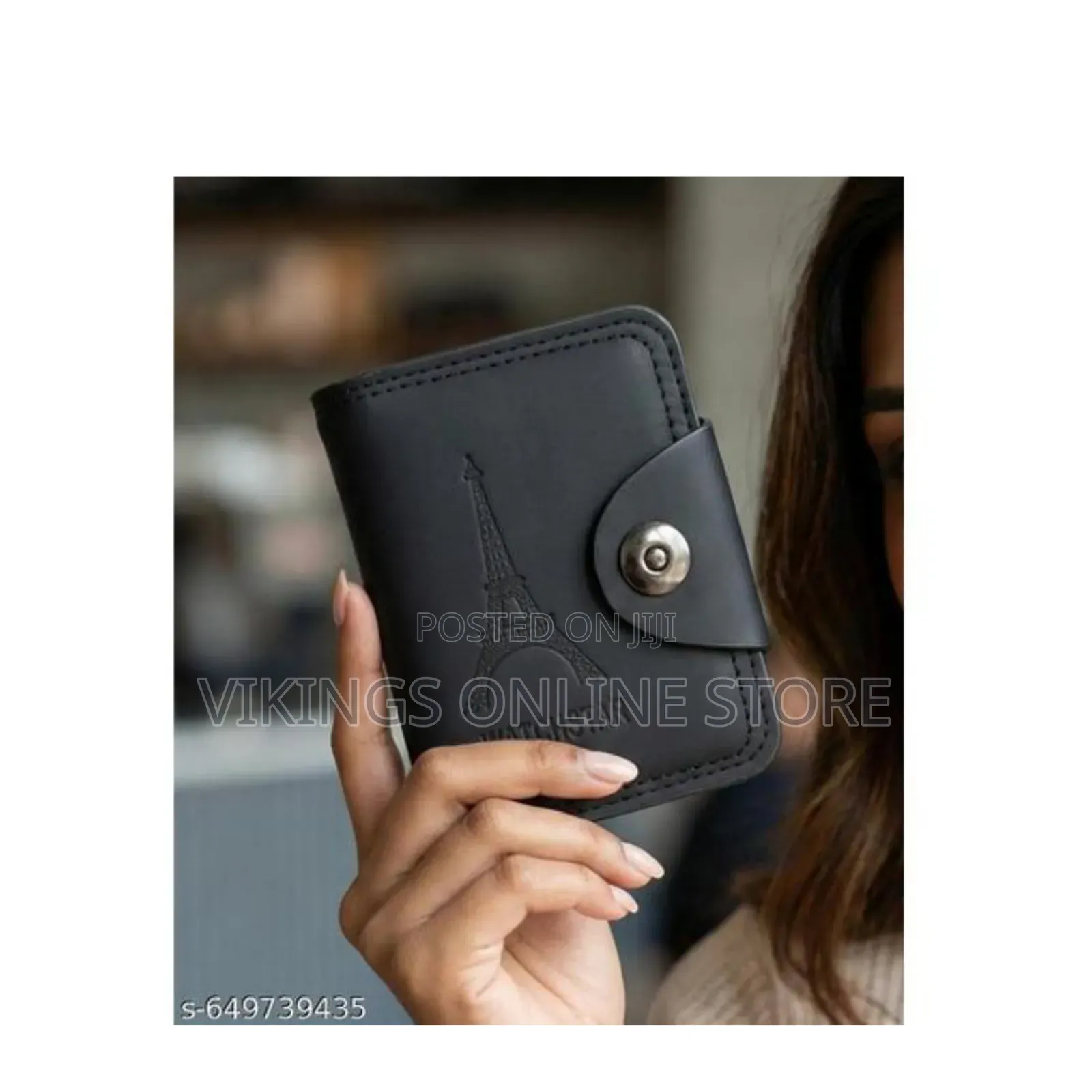 1 Piece of Men Wallet Leather Card Case With External Zipper, 11 Slots