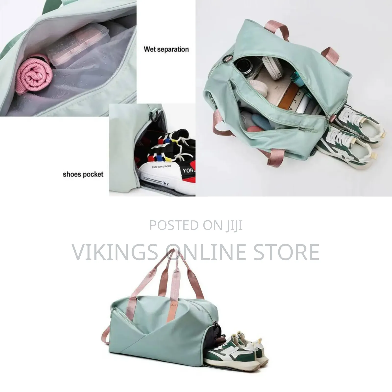 Gym Totes Women Sports Gym Travel Dry Wet Bag Hand Bag