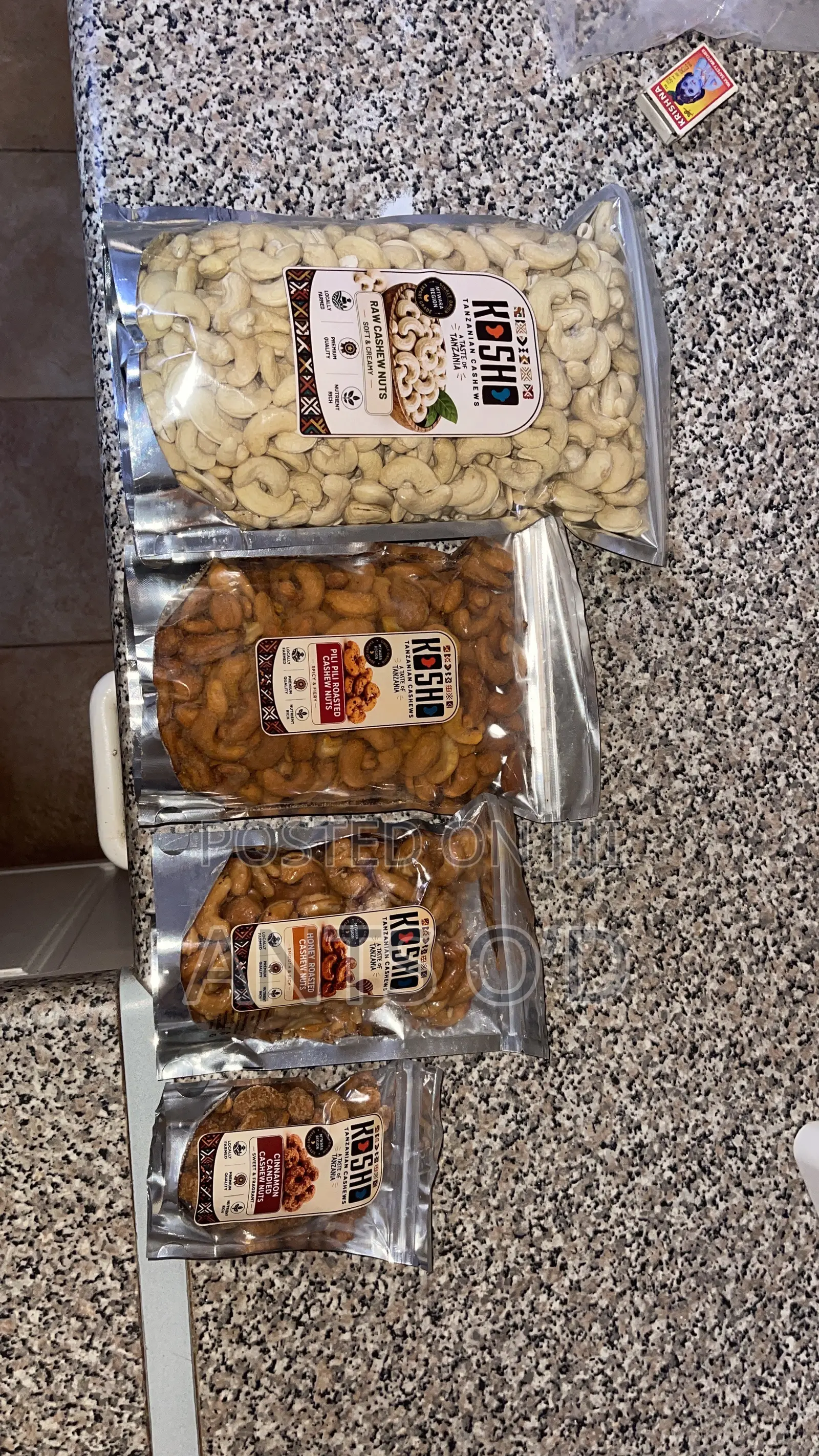 1kg Tanzanian Cashew Nuts (Premium)
