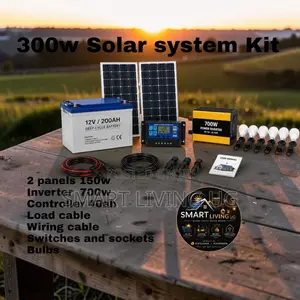 300W Smart Solar Kit – Perfect for Daily Backup Power CXD