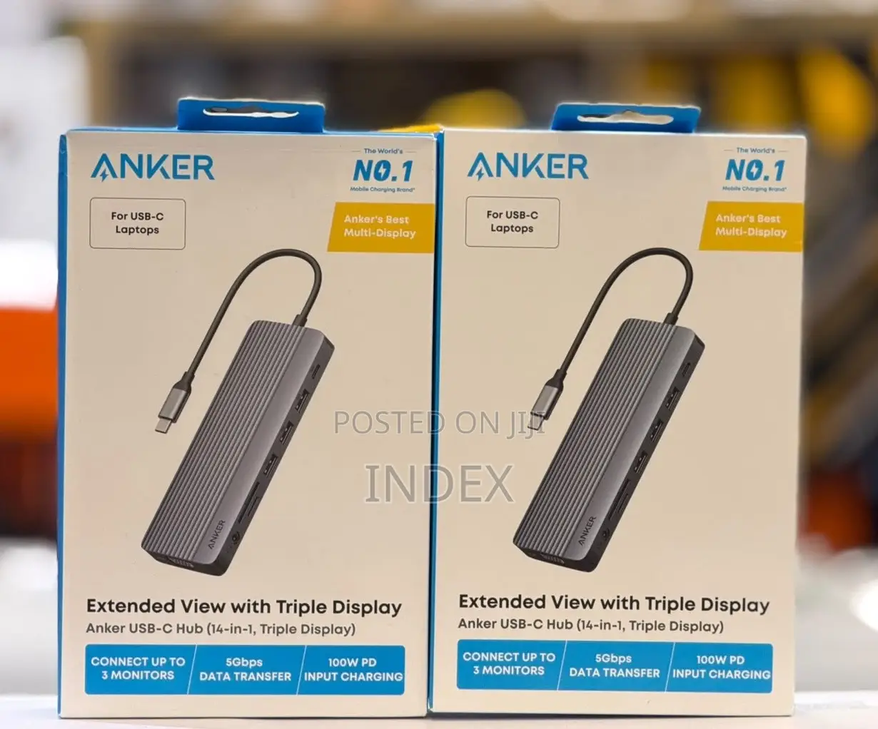 Anker 14in1 USB C Hub, Triple Display USB-C Hub (14-in-1), 4K@60Hz HDM