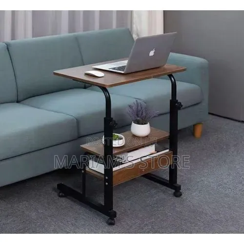 Portable Laptop Table ,Height and Convenient Rolling Wheels.