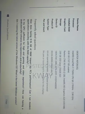 Laptop Dell Inspiron 15 3567 8GB Intel Core i7 SSD 256GB