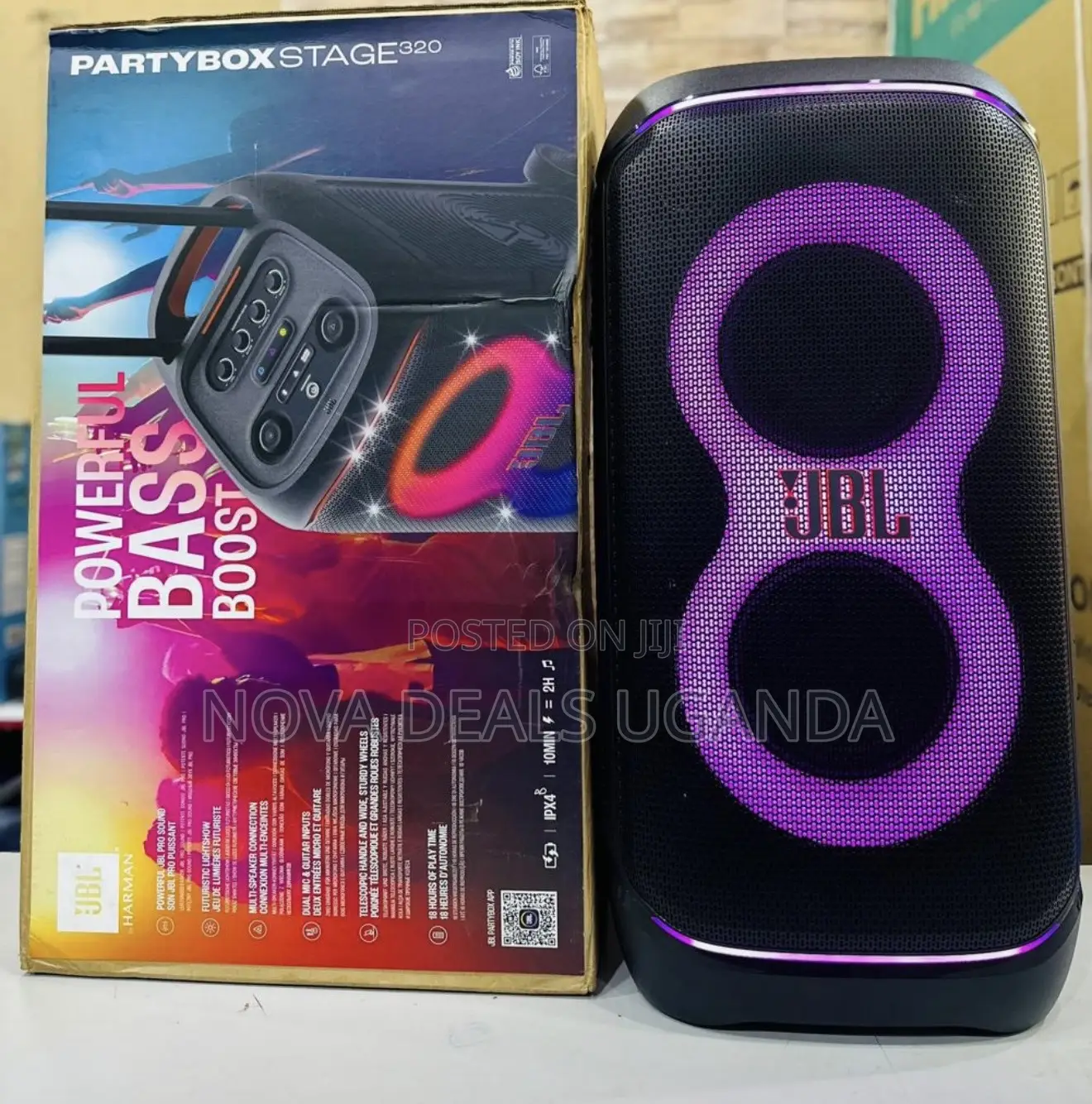 JBL PartyBox Stage 320 – Powerful JBL Pro Sound, Futuristic Lightshow