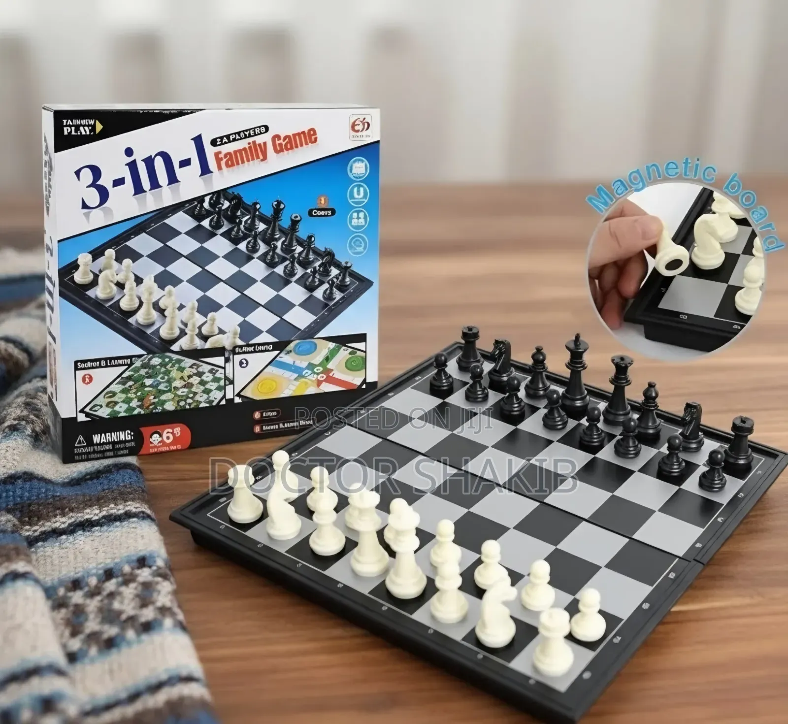 3-in-1 Family Board Game