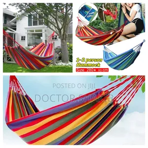 Striped Canvas Hammock